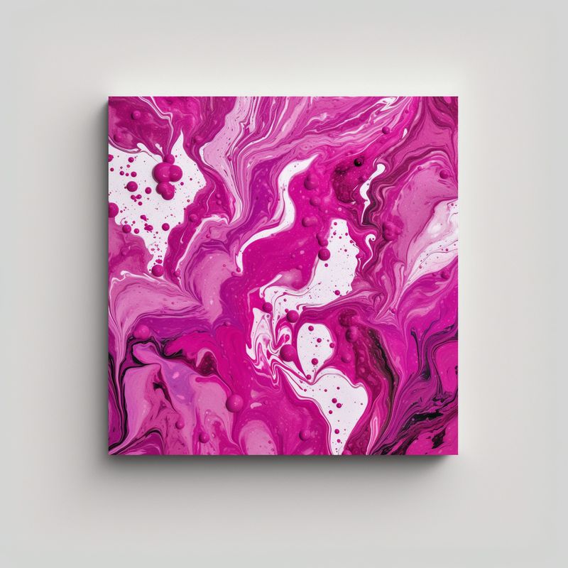 GENERICO - Pinturas Decorativas De Textura Mármol Magenta 70x70 Cm