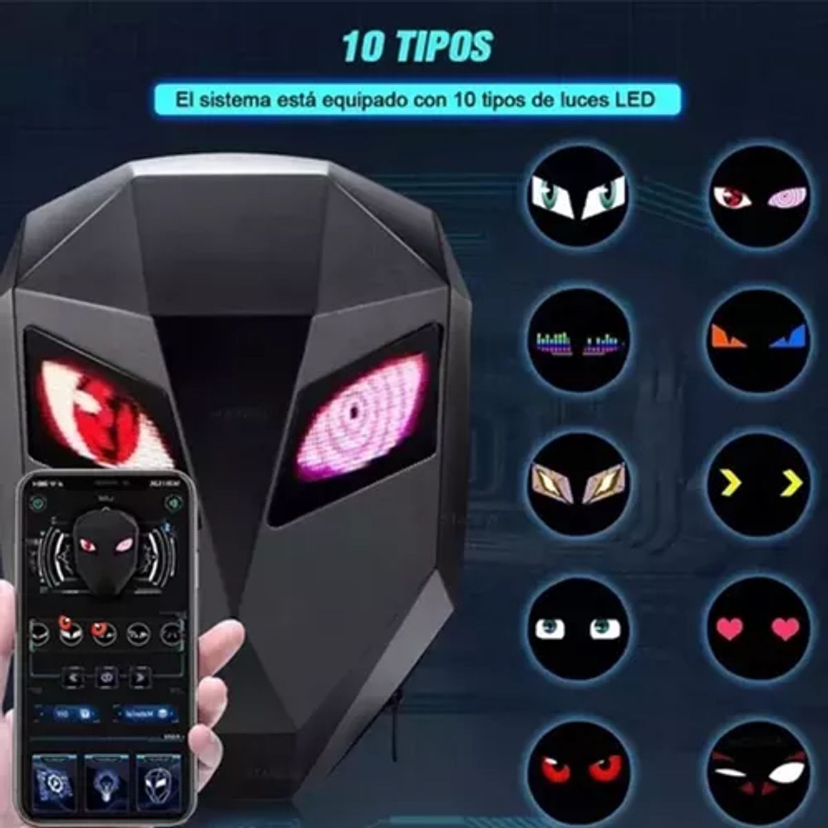 GENERICO - Mochila LED para Moto y Ciclismo