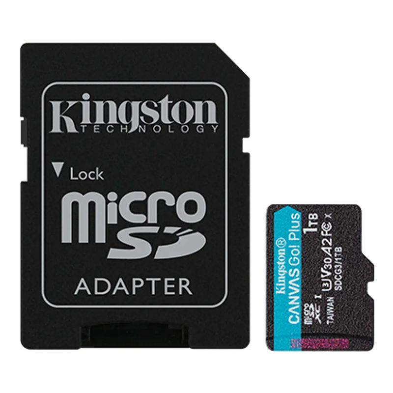 KINGSTON - Tarjeta MicroSD Kingston Canvas Go Plus 1TB Adaptador SD