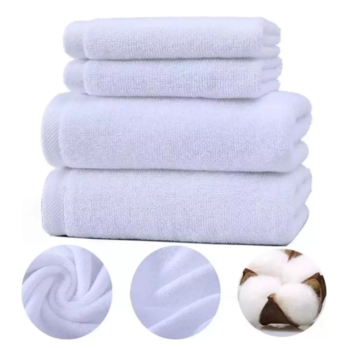 MUNDO MAGIA - Juego De 4 Toallas De Baño Algodon Grande Gimnasio