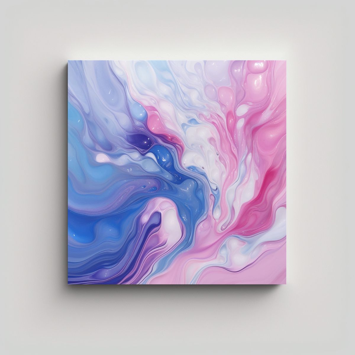 GENERICO - Pinturas Decorativas De Ondas Líquidas Rosas Y 80x80 Cm