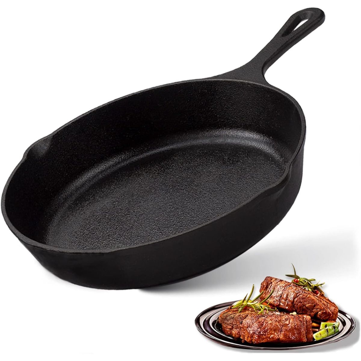 WAKESHOME - Sarten Fierro Hierro Fundido 25cm Antiadherente