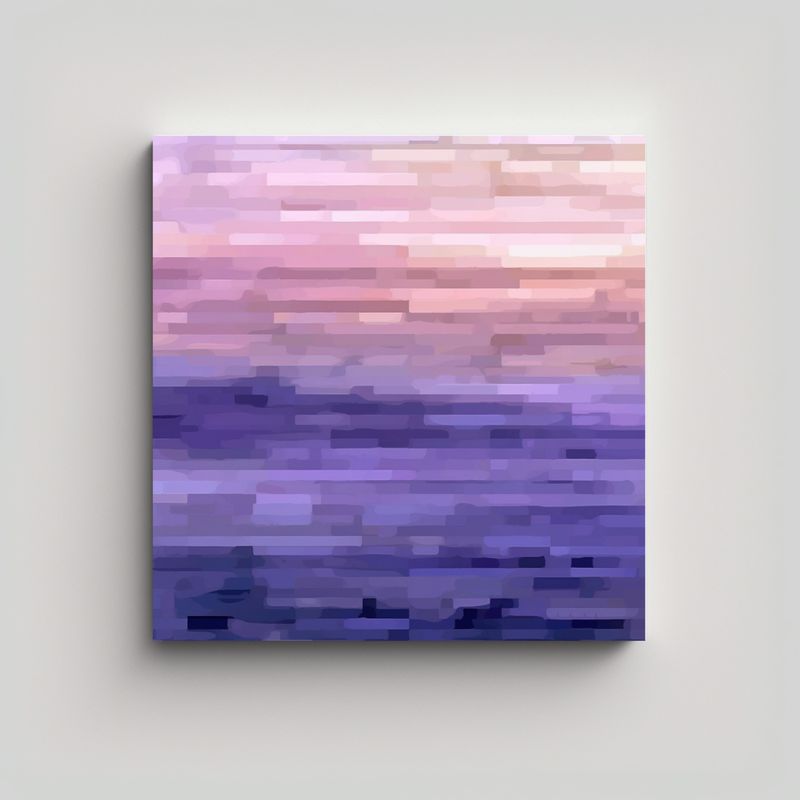 GENERICO - Cuadro Venta Escena Pixel Arte Digital 90x90 Cm