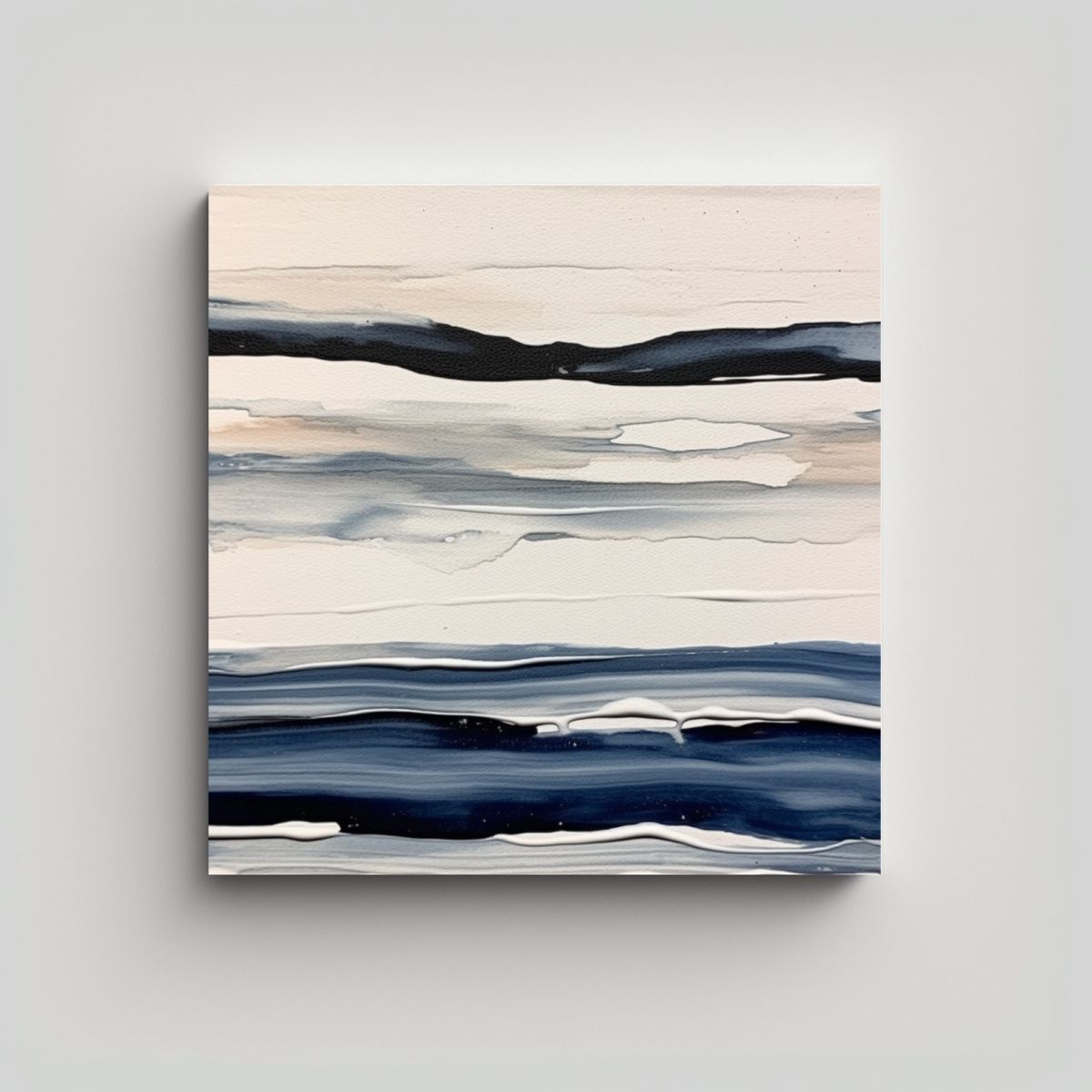 GENERICO - Pintura Fluida Minimalista Moderna Que Expresa La 90x90 Cm