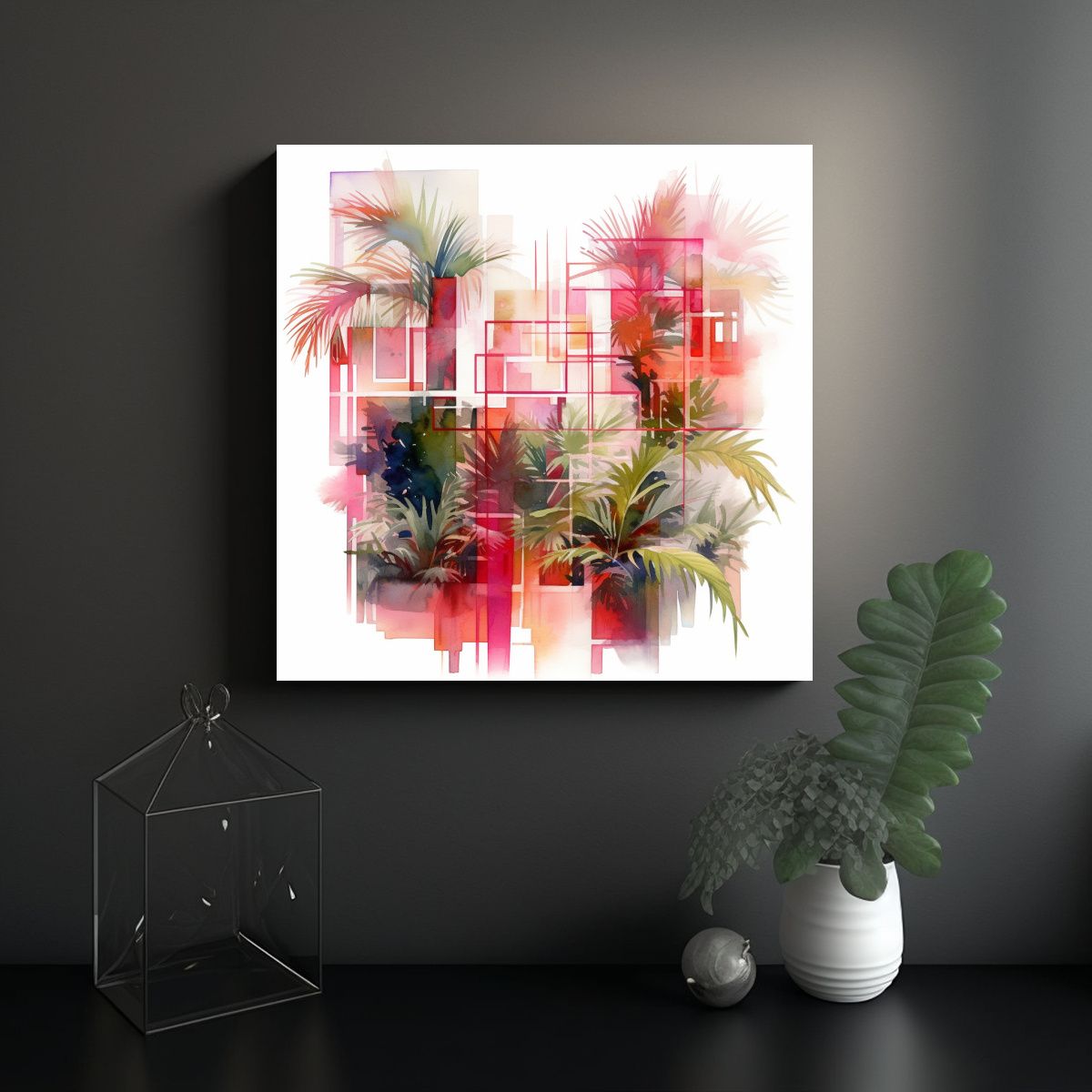 GENERICO - Cuadros De Decoración Estilo Naturaleza Con 50x50 Cm