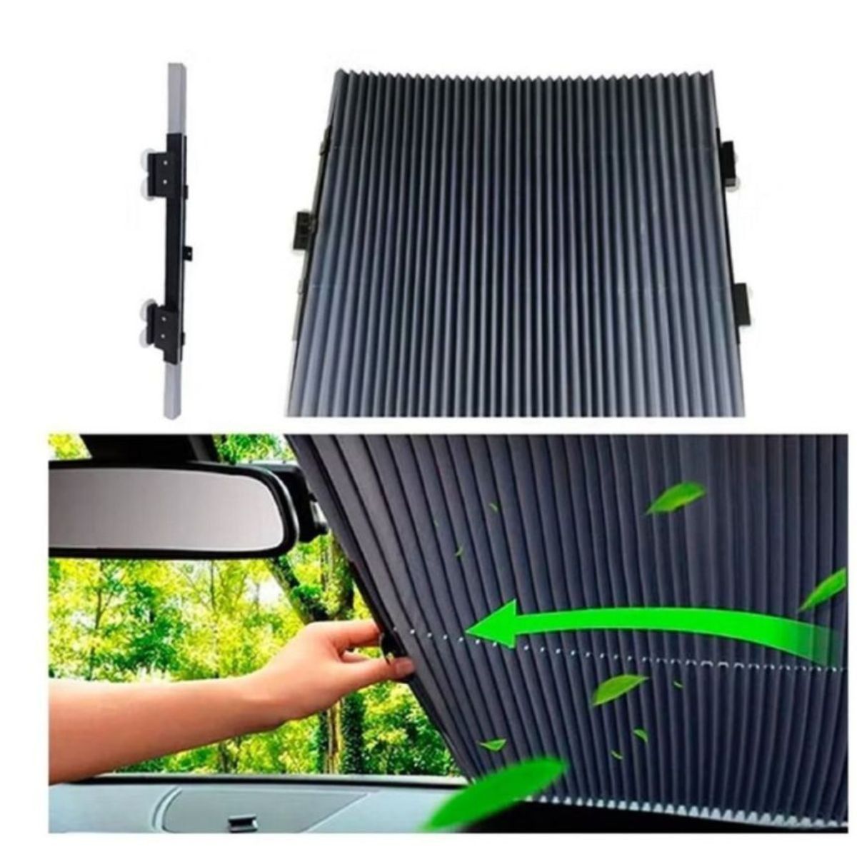 GENERICO - Parasol Retráctil Uv Para Auto