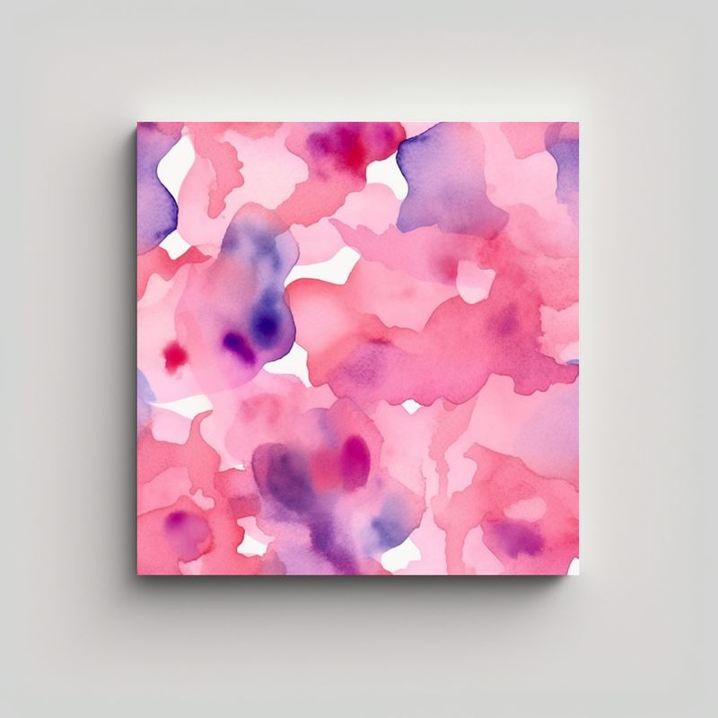 GENERICO - Pinturas Decorativas En Acuarela Con Tonos 60x60 Cm