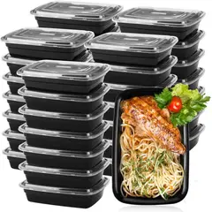 WAKESHOME - Recipientes Comida Pack 50pz Ecológico Reutilizable