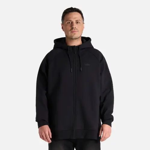 LIPPI - Polerón Hombre Heavy Duty Full Zip Sweatshirt Negro