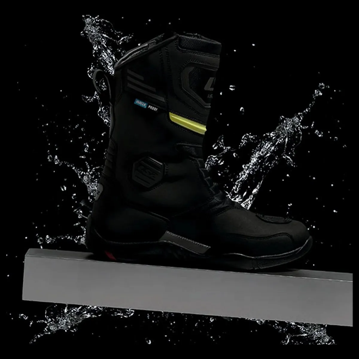 LS2 - BOTA LS2 GOBY NEGRA AMARILLA WP HOMBRE TALLA 41