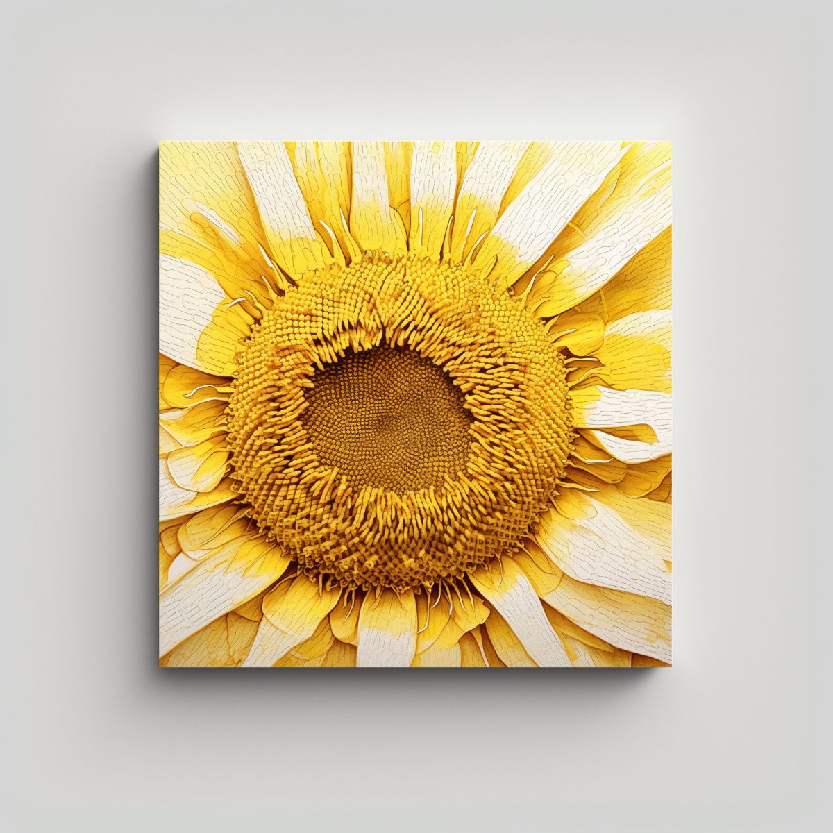 GENERICO - Cuadro Acuarela Enigmático Líneas Abstractas 90x90 Cm