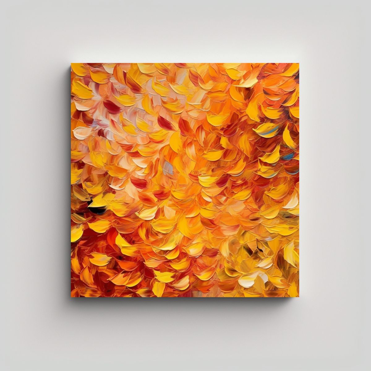 GENERICO - Patrón Abstracto Continuo De Pintura Al óleo En 80x80 Cm