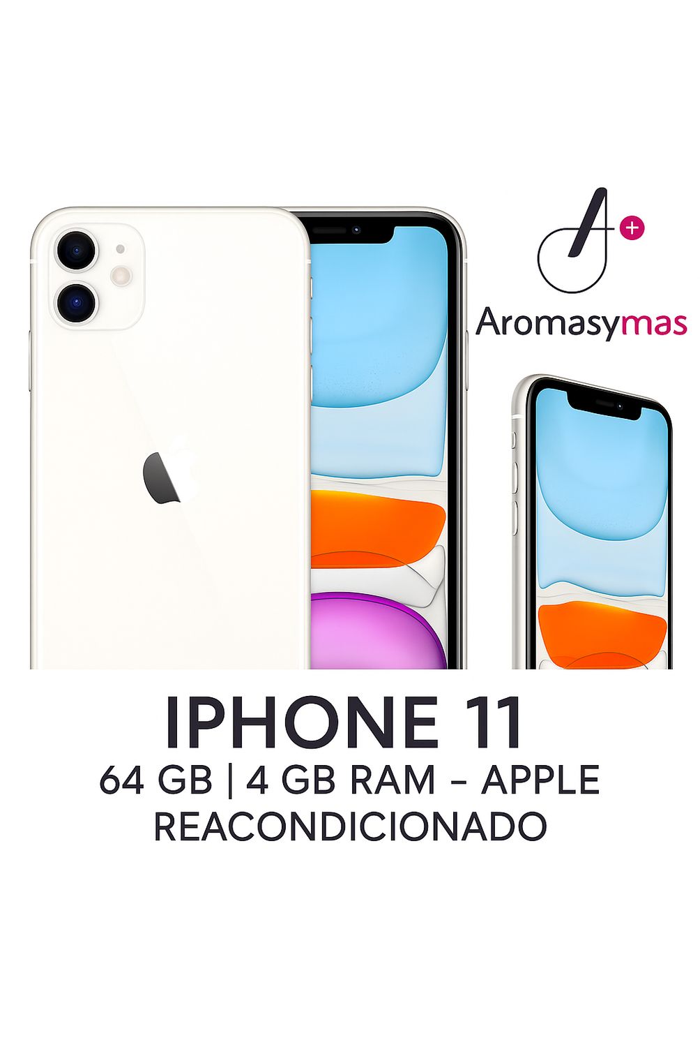 APPLE iPhone 11 64 GB - Blanco - Apple- Reacondicionado