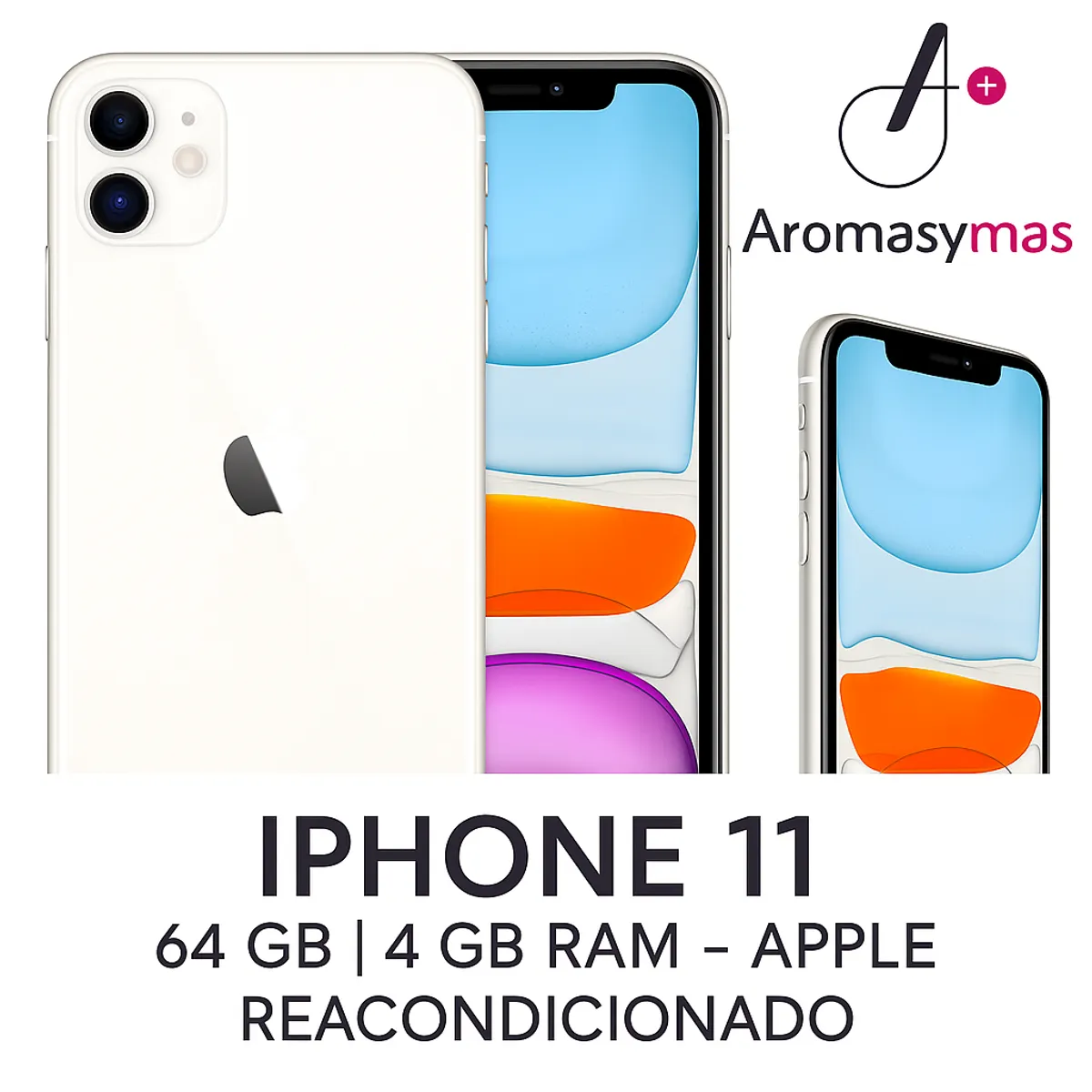 APPLE - iPhone 11 64 GB - Blanco - Apple- Reacondicionado