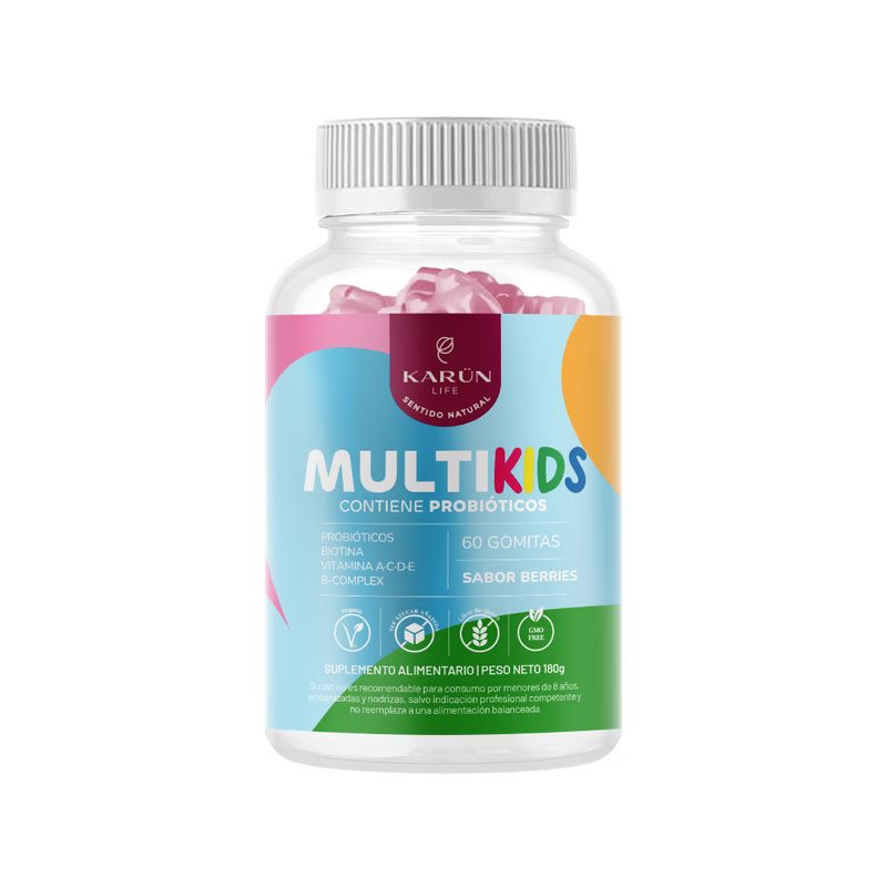 KARUNLIFE - Gomitas MultiKids 60 un Sabor Cereza Karun Life