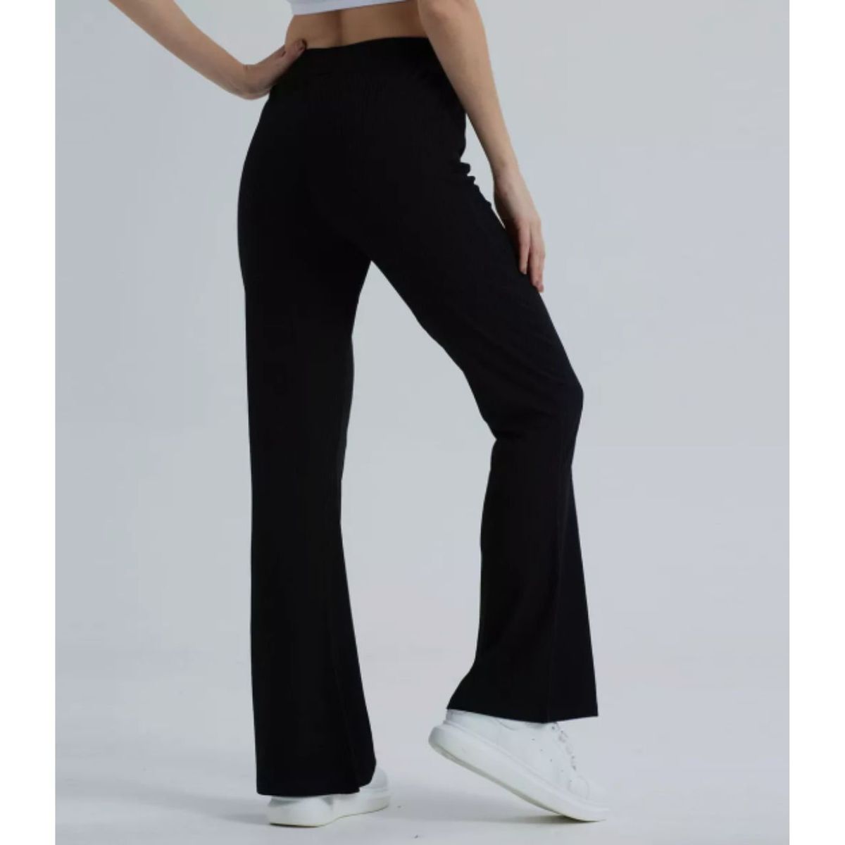 LIKE SHOP - Calza Flare Mujer Invierno Forro Polar Tiro Alto 7020