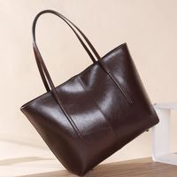 Bolso de hombro de moda de cuero genuino para mujer