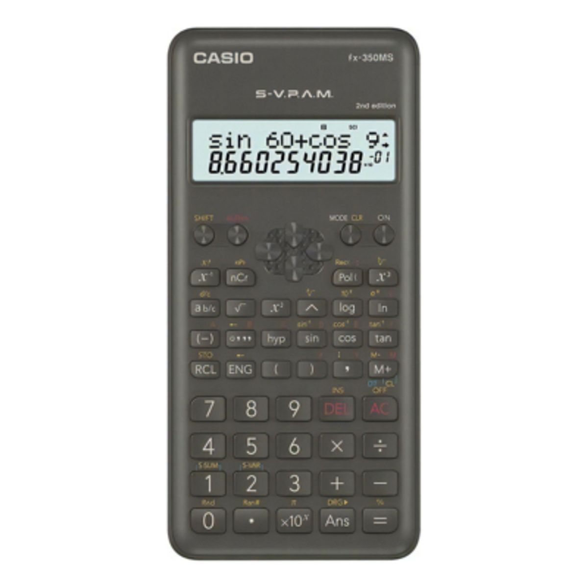 CASIO - Calculadora Cientifica Casio Fx-350ms Relojesymas Negro