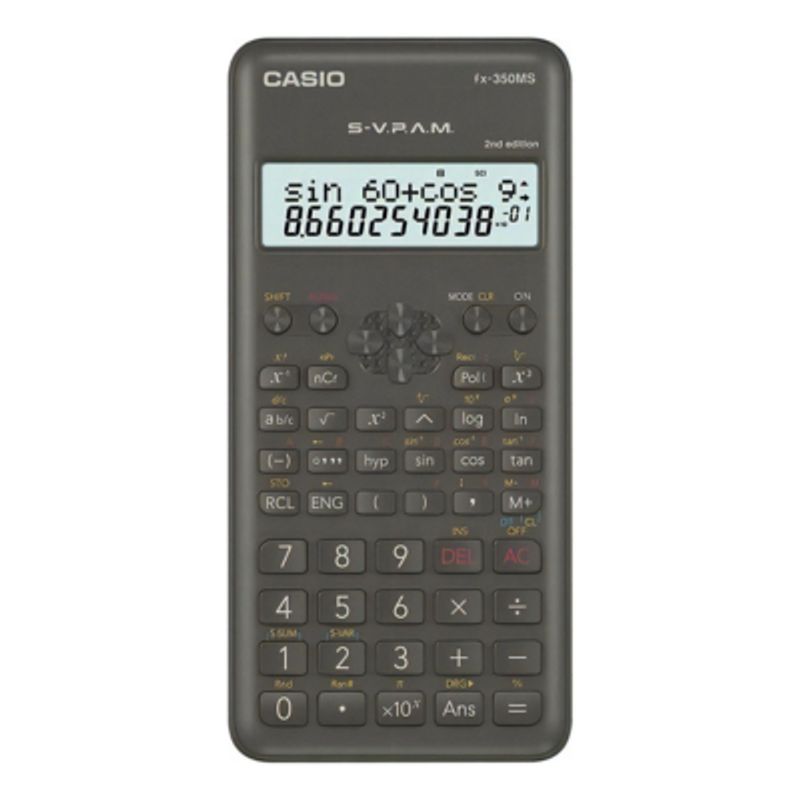 CASIO - Calculadora Cientifica Casio Fx-350ms Relojesymas Negro