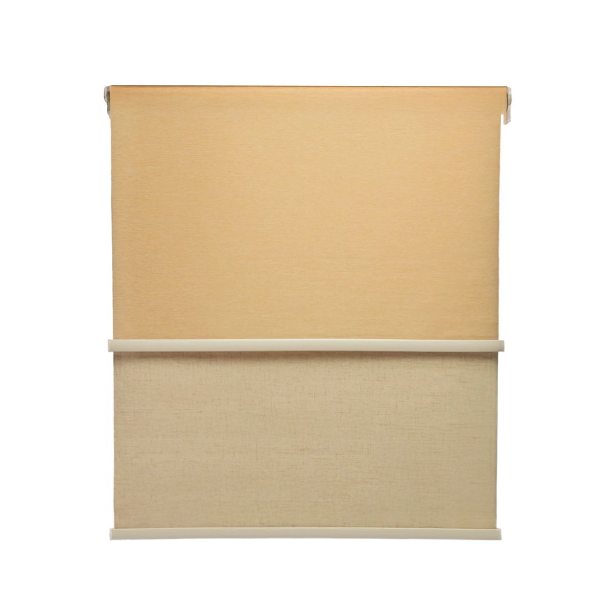 GUIZA - Cortina Roller Blackout 2 Paño 100x240 Doble Con Visillo Sin Cenefa