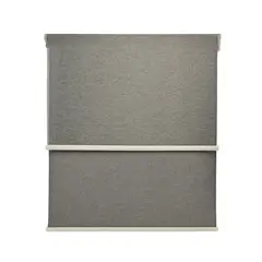 GUIZA - Cortina Roller Blackout 2 Paño 120x240 Doble Con Visillo Sin Cenefa