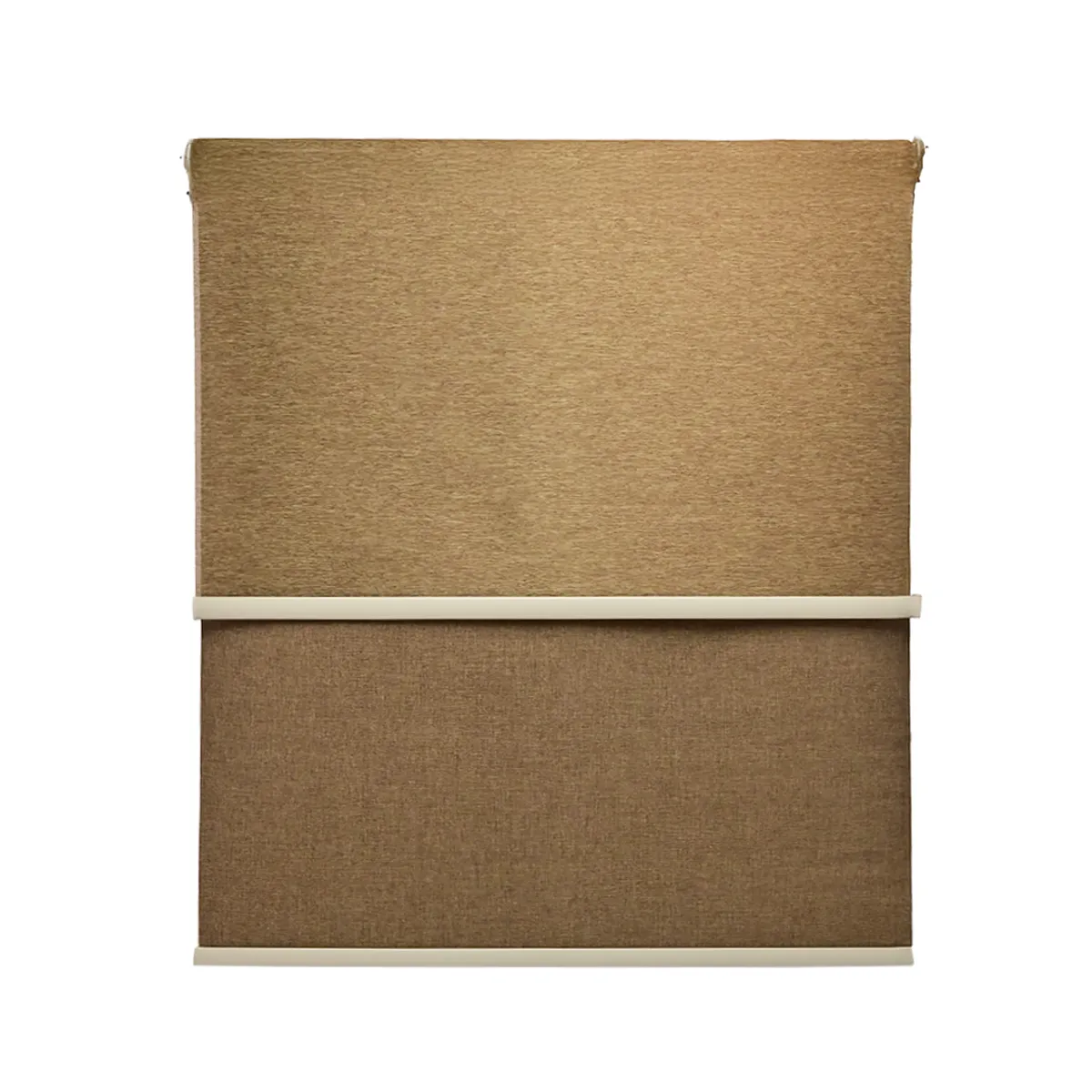 GUIZA - Cortina Roller Blackout 2 Paño 120x240 Doble Con Visillo Sin Cenefa