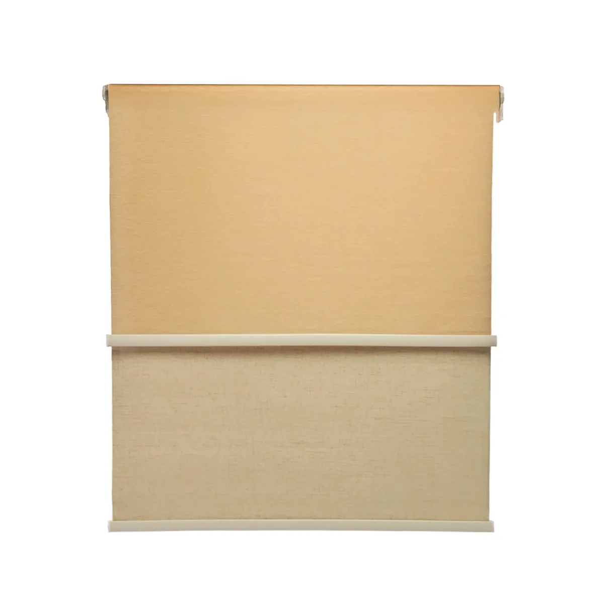 GUIZA - Cortina Roller Blackout 2 Paño 140x240 Doble Con Visillo Sin Cenefa