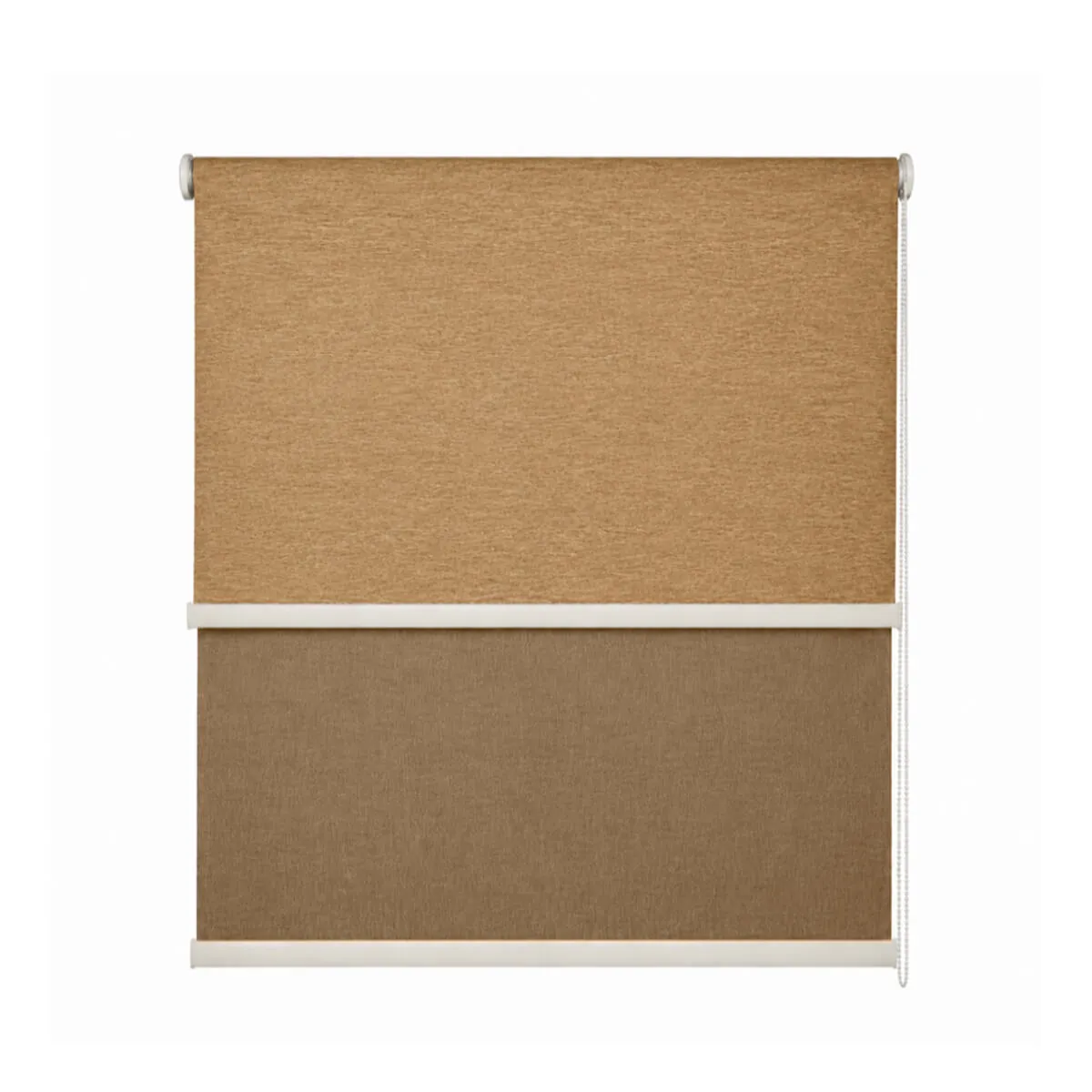 GUIZA - Cortina Roller Blackout 2 Paño 150x240 Doble Con Visillo Sin Cenefa