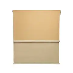 GUIZA - Cortina Roller Blackout 2 Paño 200x240 Doble Con Visillo Sin Cenefa