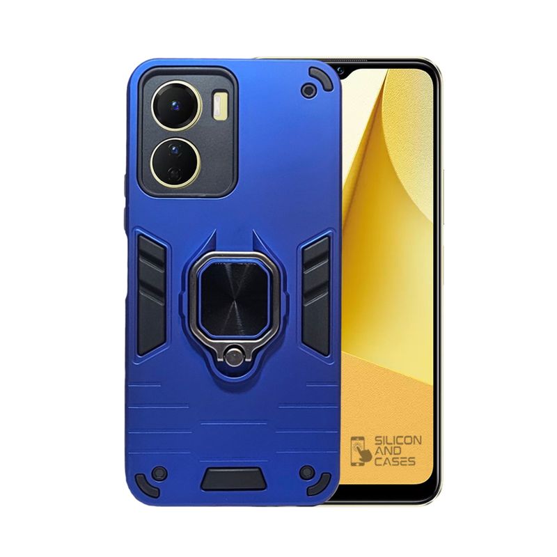 GENERICO - CARCASA ANILLO ANTIGOLPE PARA CELULAR VIVO Y16 COLOR AZUL