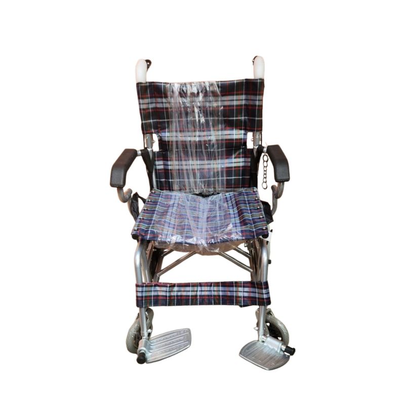 GENERICO - Silla De Ruedas Negra Geriátrica Paseo Liviana Plegable