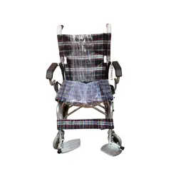 GENERICO - Silla De Ruedas Negra Geriátrica Paseo Liviana Plegable