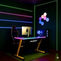 ESCRITORIO GAMER CON PAD XL MINECRAFT