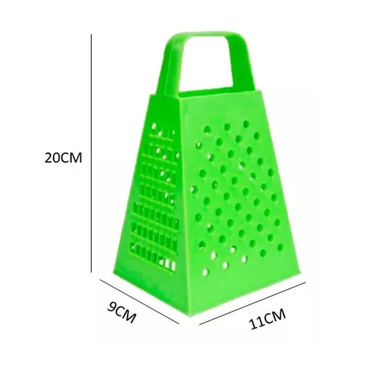 GENERICO - Rallador De Quesos Verduras Frutas 4 Caras Plastico