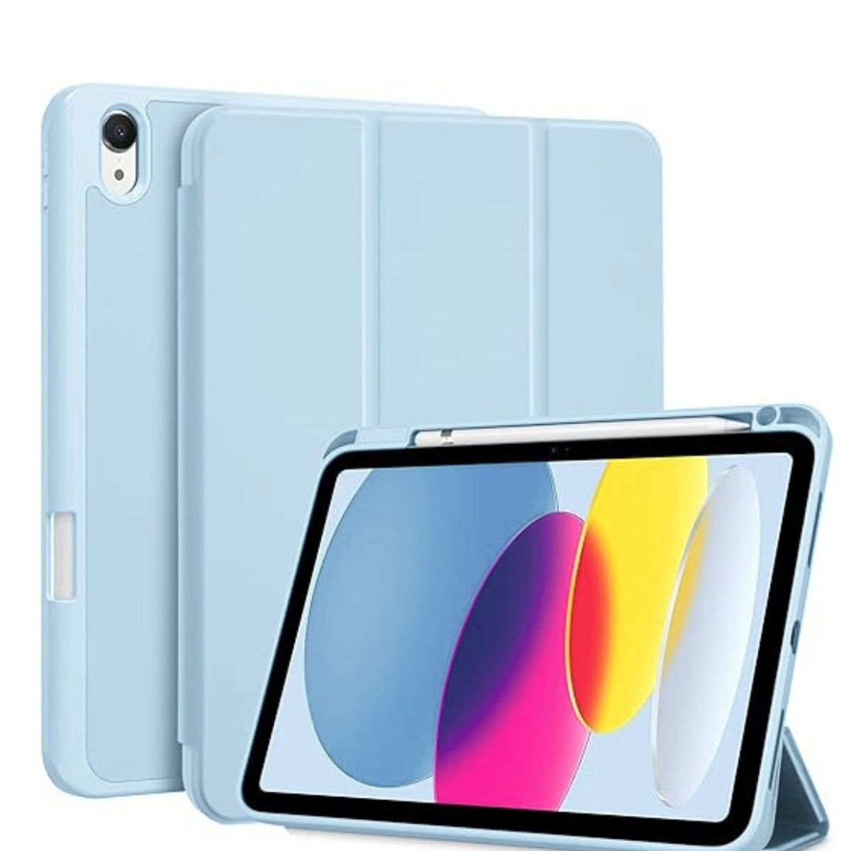 GENERICO - Funda Smart Cover Para iPad A16 11th Gene 2025 - Celeste