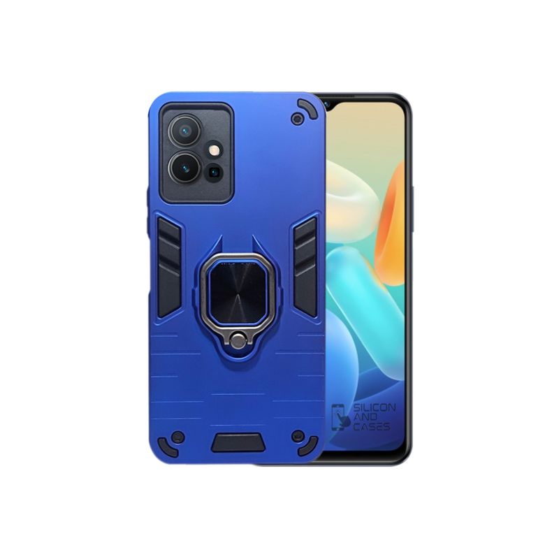 GENERICO - CARCASA ANILLO ANTIGOLPE PARA CELULAR VIVO Y55 COLOR AZUL