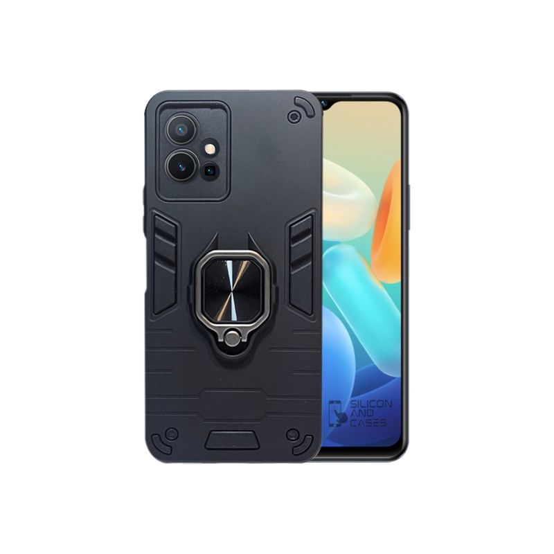 GENERICO - CARCASA ANILLO ANTIGOLPE PARA CELULAR VIVO Y55 COLOR NEGRO