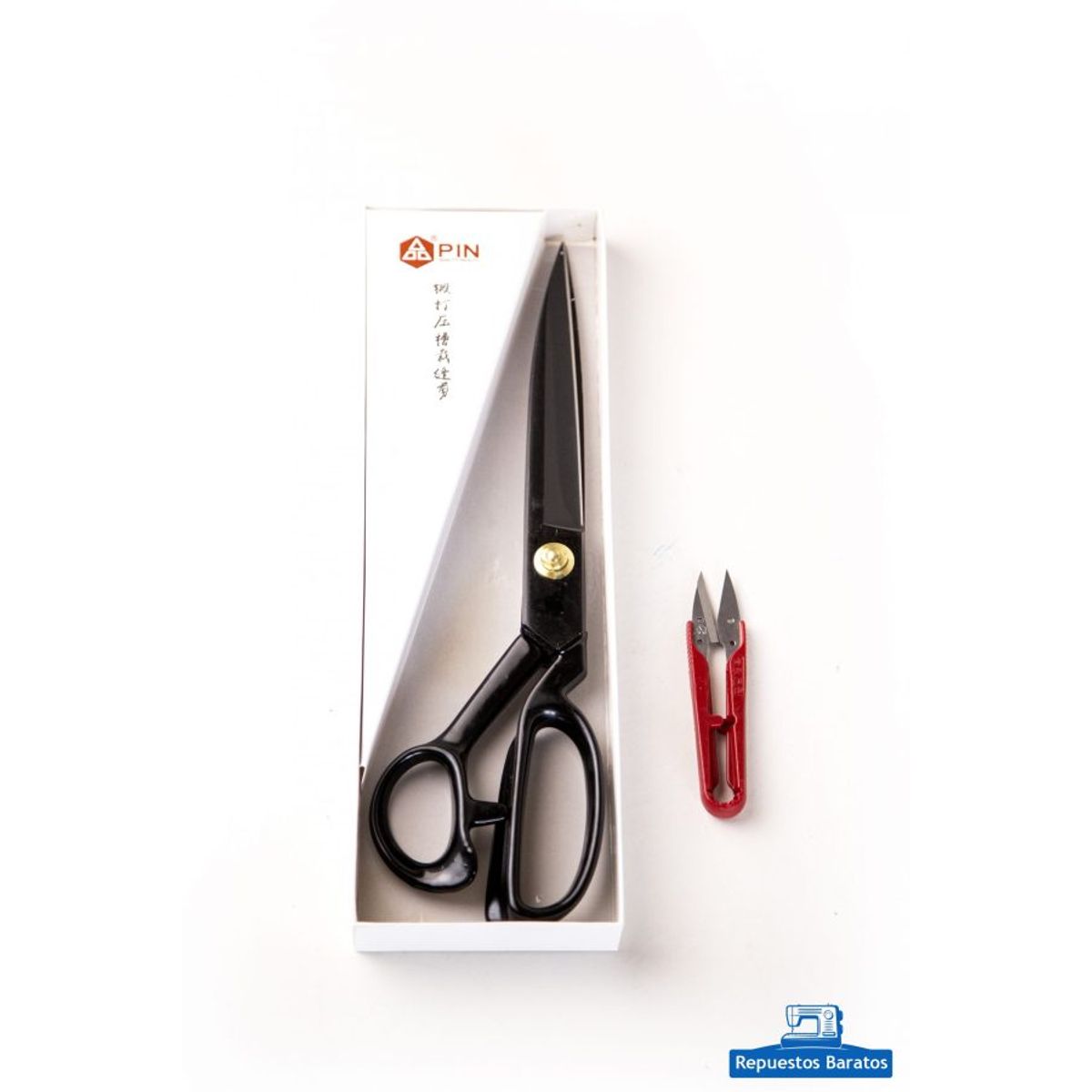 GENERICO - Tijera Sastre para telas PIN 10 y corta hilachas