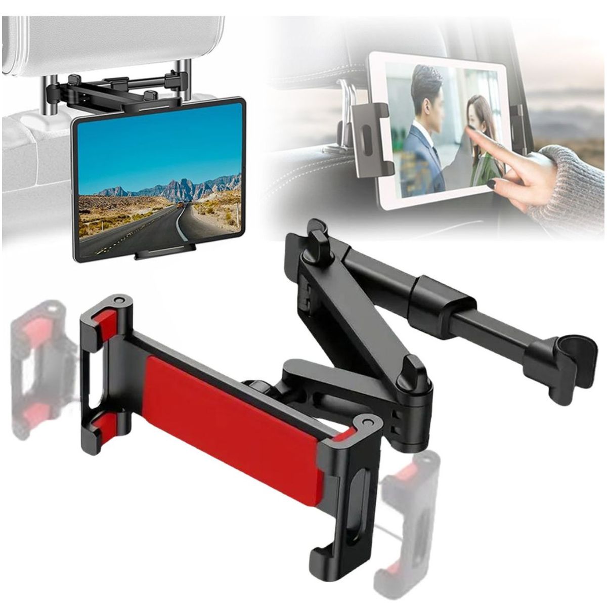 GENERICO - Soporte tablet auto instale la tableta en la varilla trasera del automóvil