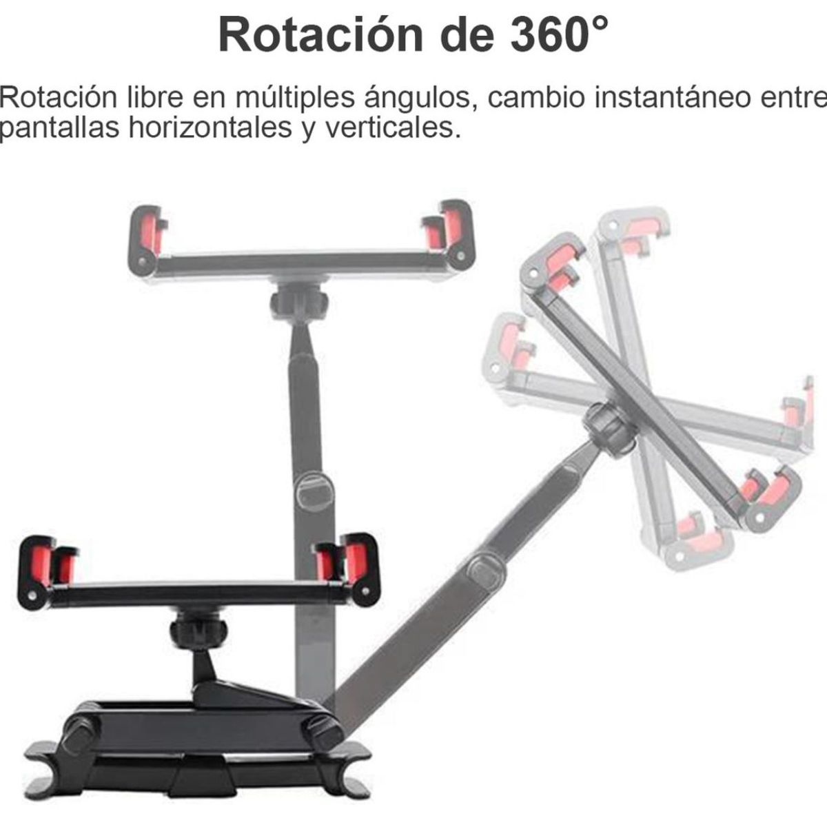 GENERICO - Soporte tablet auto instale la tableta en la varilla trasera del automóvil