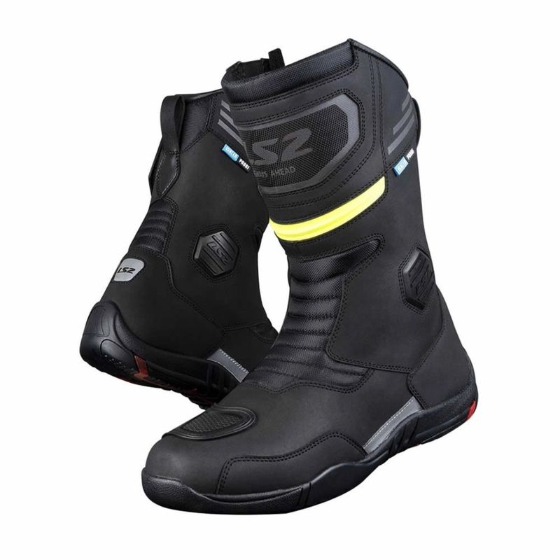 LS2 - BOTA LS2 GOBY NEGRA AMARILLA WP HOMBRE