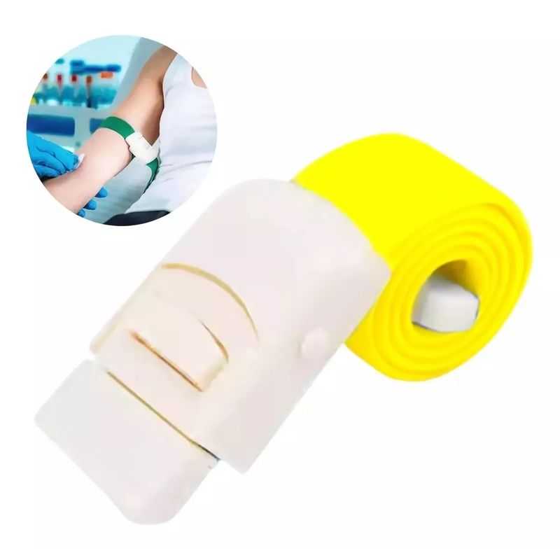 GENERICO - Torniquete Ligadura Elastico Con Hebilla Muestras Amarillo