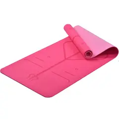 GENERICO - Mat de Yoga Bicolor Eco de 6mm color Rosa