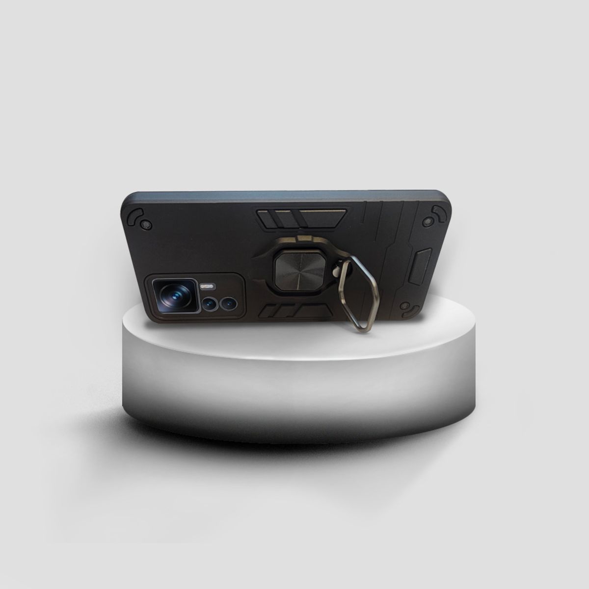 GENERICO - CARCASA ANILLO ANTIGOLPE PARA CELULAR XIAOMI 12T-12T PRO COLOR NEGRO