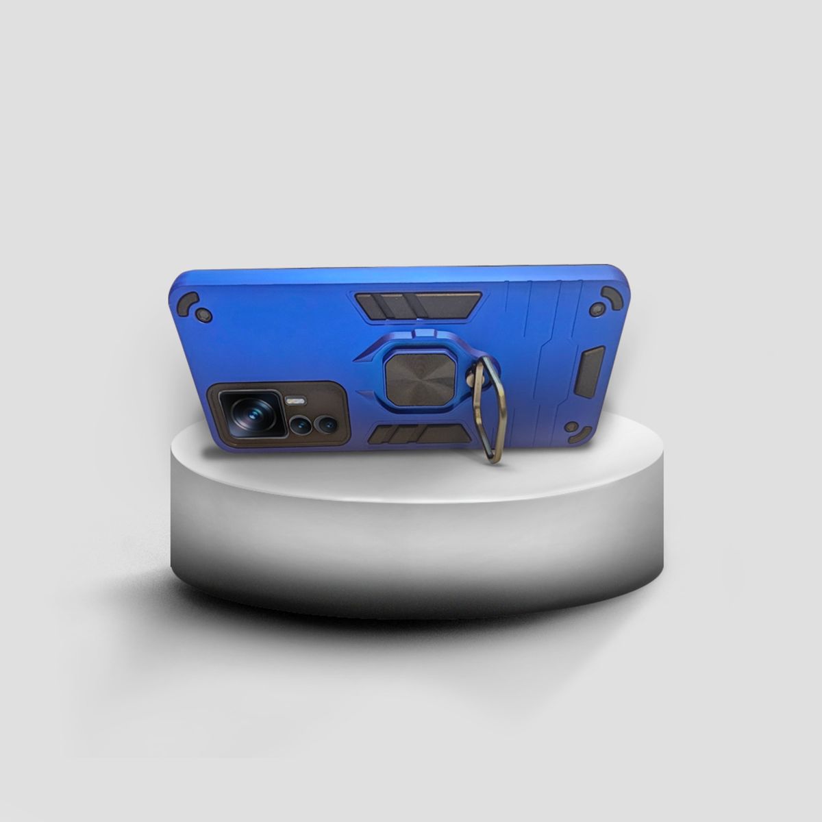 GENERICO - CARCASA ANILLO ANTIGOLPE PARA CELULAR XIAOMI 12T-12T PRO COLOR AZUL