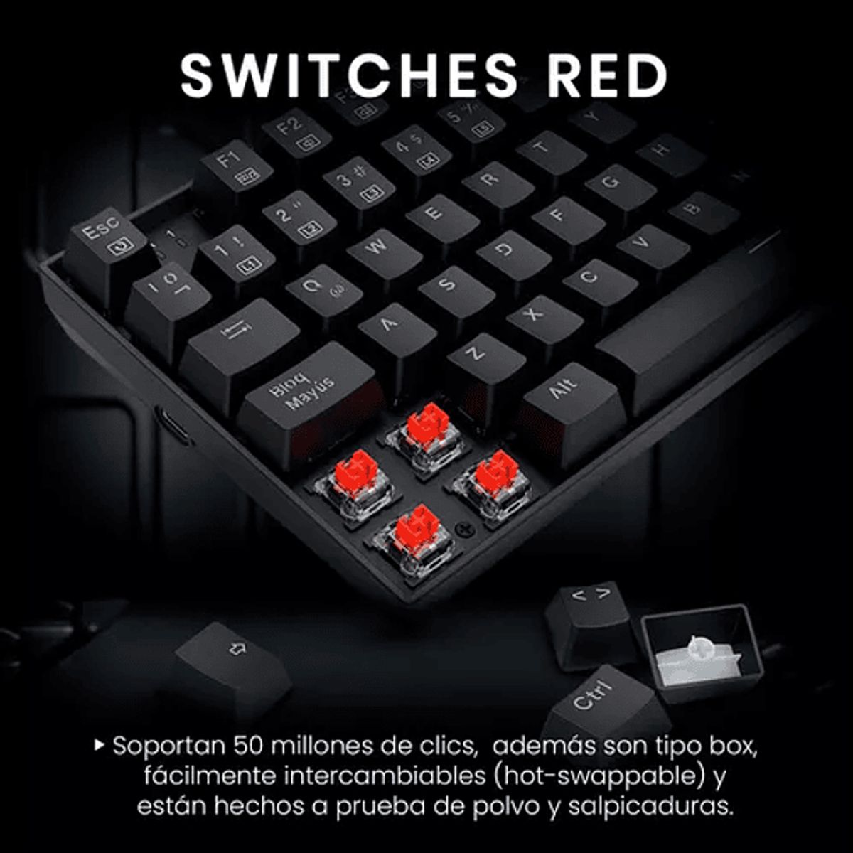 REDRAGON - Teclado Gamer Redragon Ziggs K669-RGB Red Switch Español