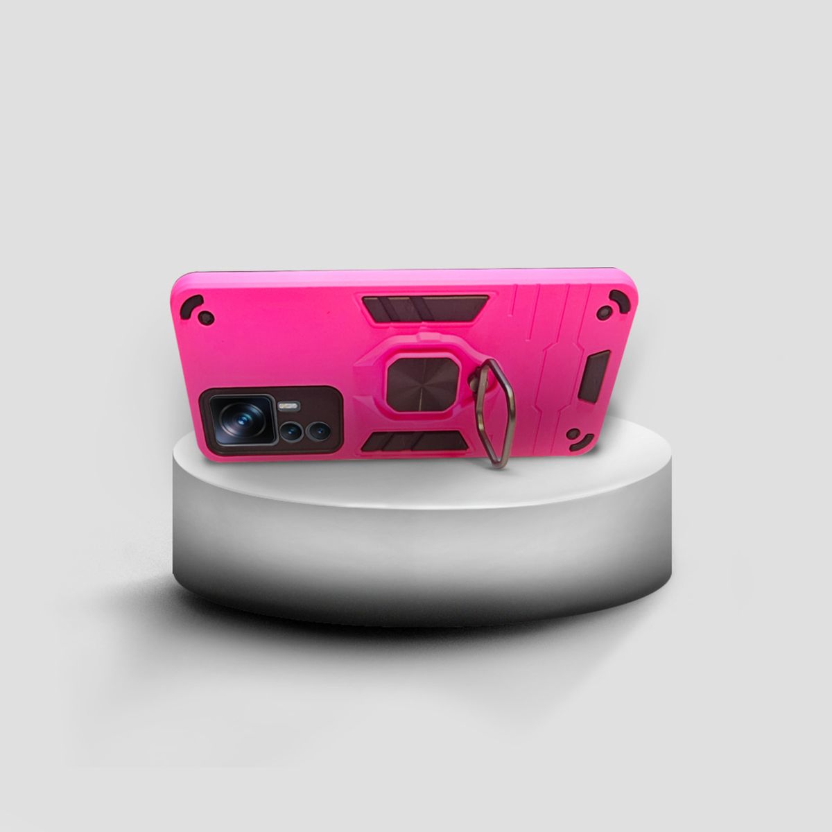 GENERICO - CARCASA ANILLO ANTIGOLPE PARA CELULAR XIAOMI 12T-12T PRO COLOR FUCSIA