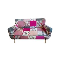 Sofá Sónico 2 cuerpos , tapiz Patchwork 150 x 75 x 85