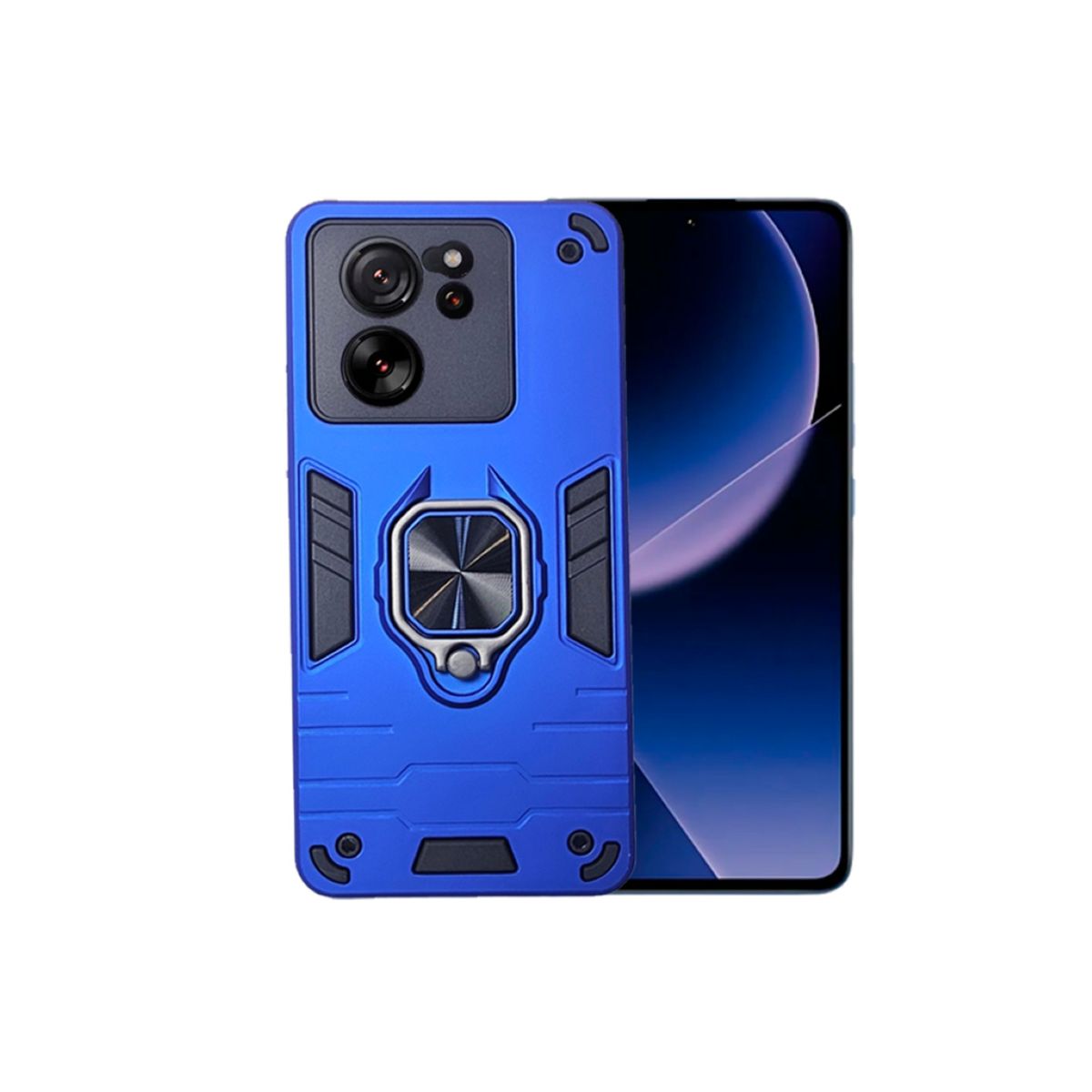 GENERICO - CARCASA ANILLO ANTIGOLPE PARA CELULAR XIAOMI 13T COLOR AZUL