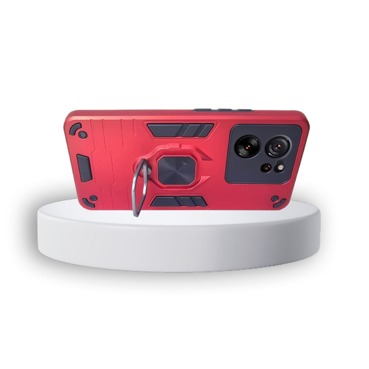 GENERICO - CARCASA ANILLO ANTIGOLPE PARA CELULAR XIAOMI 13T COLOR ROJO